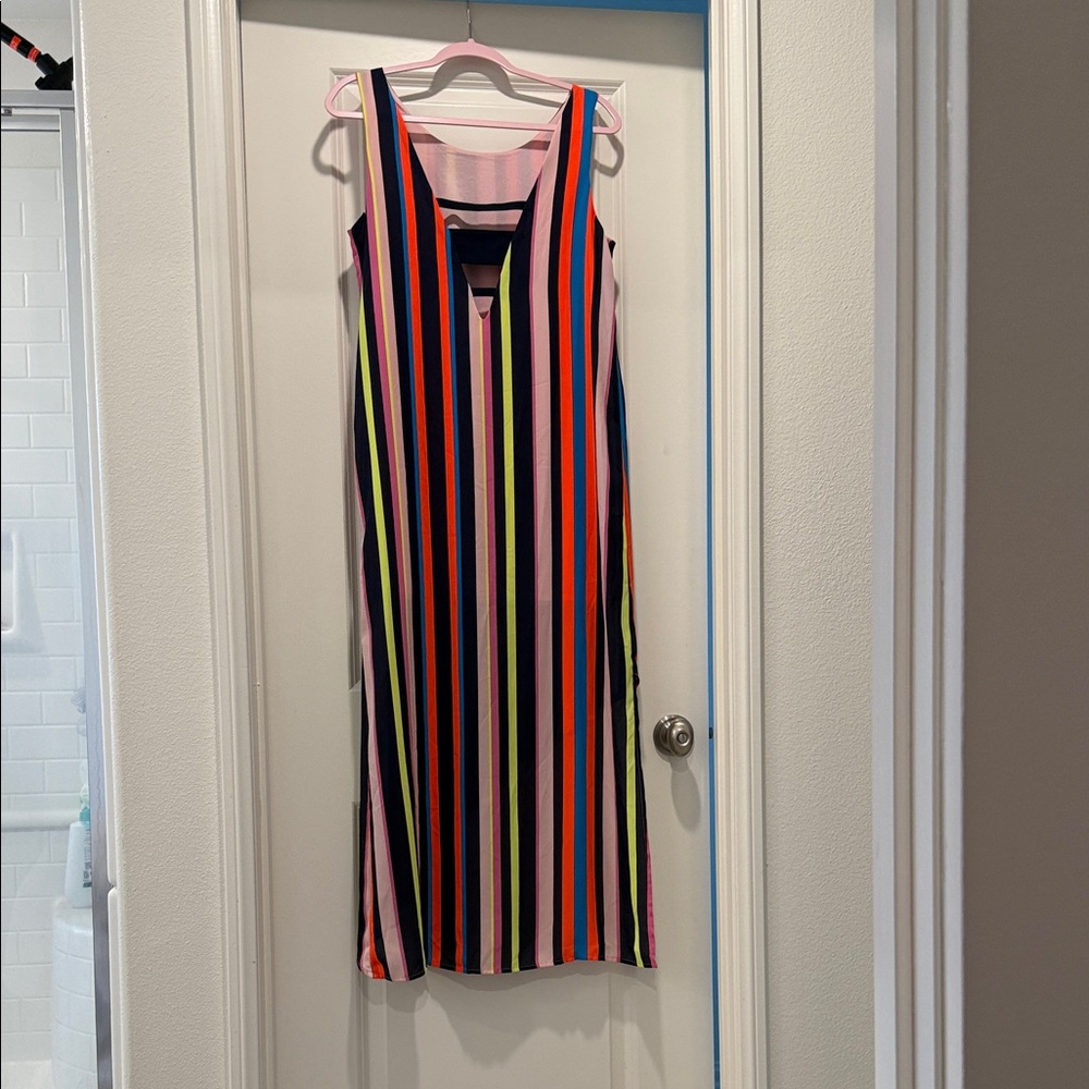 Project RUNWAY Asymmetrical Striped Dress - Multicolor - Picture 2 of 2